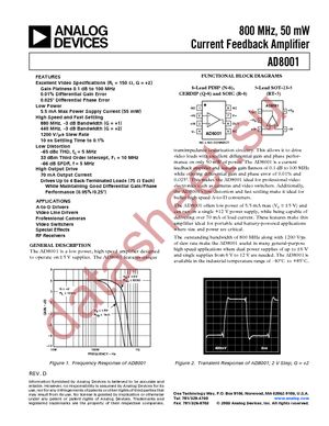 AD8001AN datasheet  